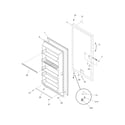 Frigidaire LFFU1765DW14 door diagram