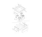 Crosley BES322ES6 top/drawer diagram