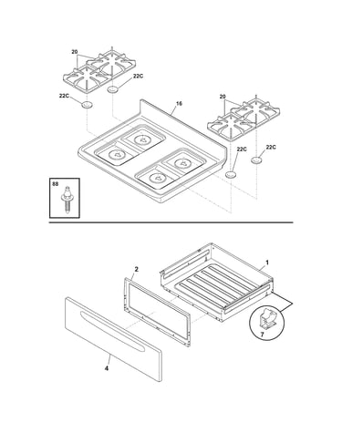 Top/drawer