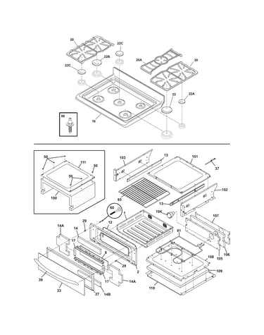 Top/drawer