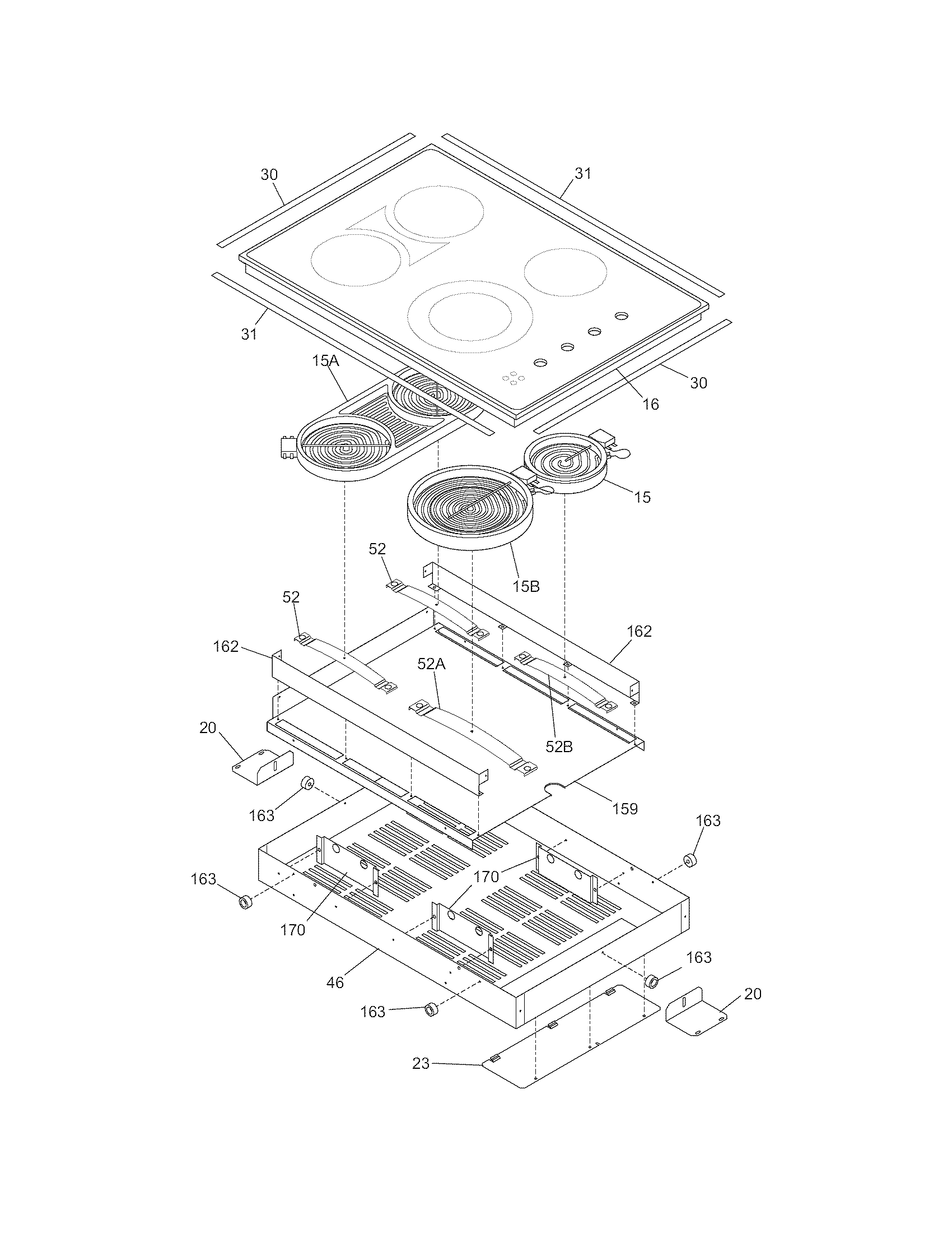 Main top/surface units