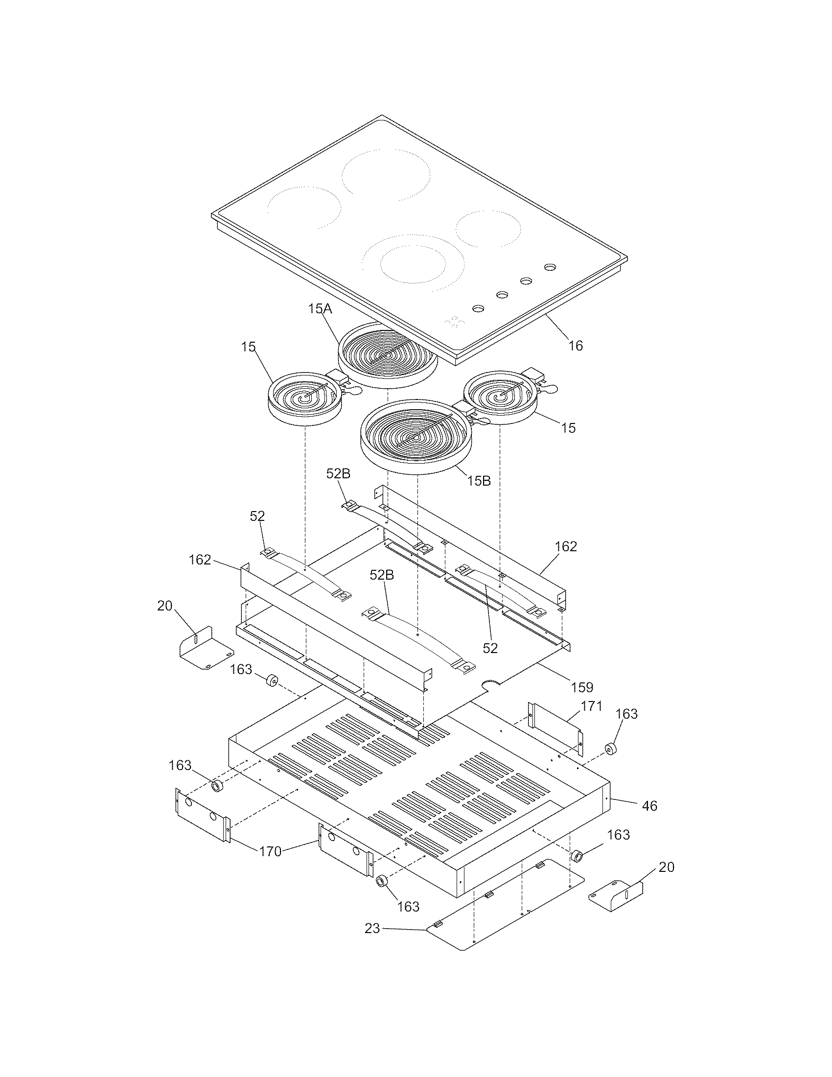Main top/surface units