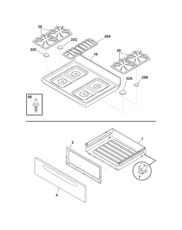 Top/drawer
