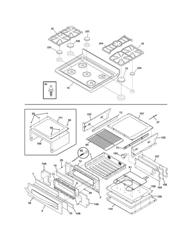 Top/drawer