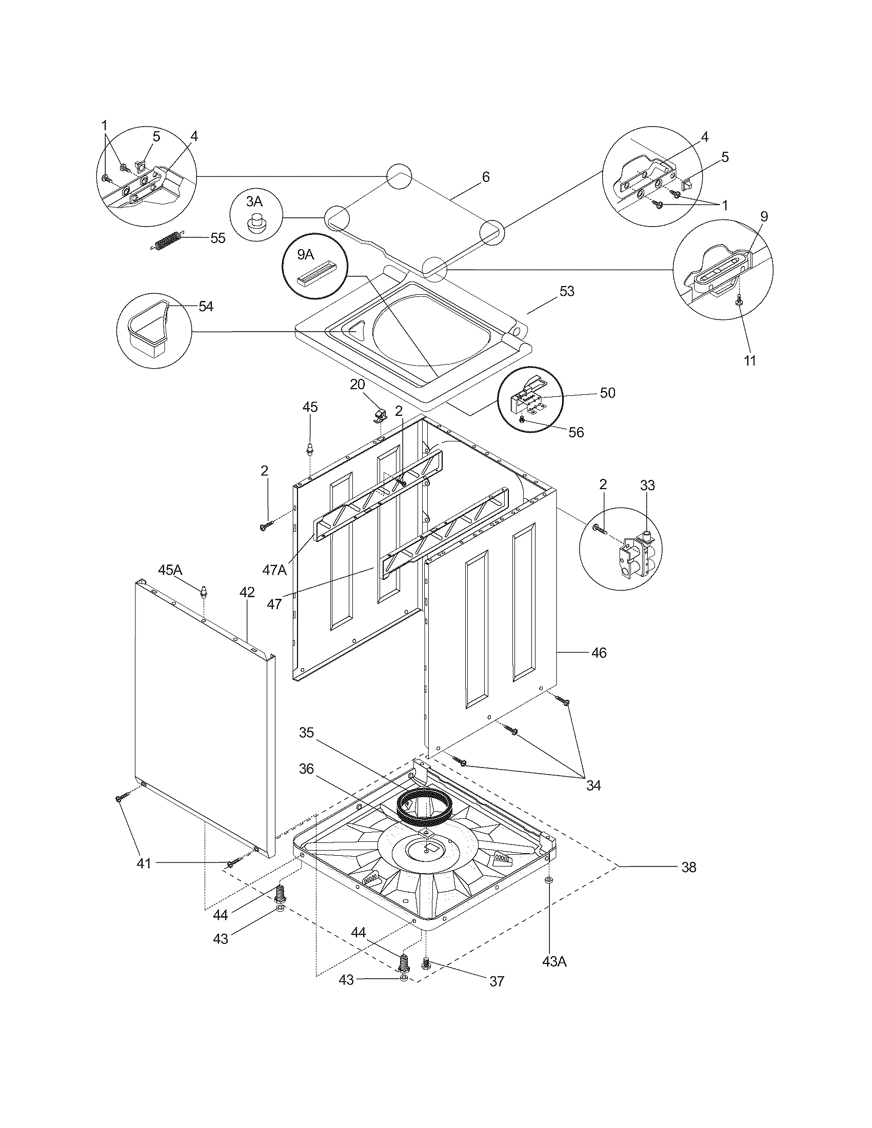 Lower cabinet/top