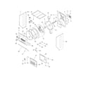 Frigidaire FGX831FS0 upper cabinet/drum heater diagram