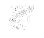 Kenmore 41797812700 upper cabinet/drum heater diagram