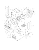 Upper cabinet/drum heater