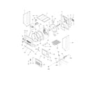 Kenmore 41797962700 upper cabinet/drum heater diagram