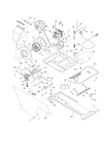 Motor/blower/belt