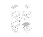 Kenmore 25374532600 shelves diagram