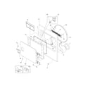 Frigidaire FER311FS0 front panel/lint filter diagram