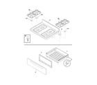 Frigidaire GLGFS75DBJ top/drawer diagram