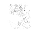 Universal/Multiflex (Frigidaire) MEX731CFS0 motor/blower/belt diagram