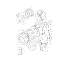 Kenmore 41727182700 motor/tub diagram