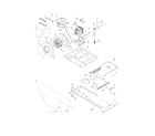 Frigidaire GLET1142FS0 motor/blower/belt diagram
