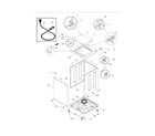 White-Westinghouse WWS833FS0 cabinet/top diagram