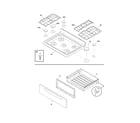 Frigidaire GLGF388DSG top/drawer diagram