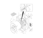 Frigidaire GLGR1042FS0 cabinet/drum diagram