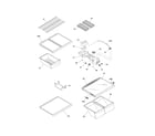 Kenmore 25367189506 shelves diagram