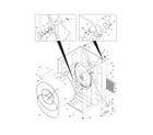 Frigidaire NMER336FS0 cabinet/drum diagram