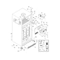 Frigidaire PLHT19WEB6 cabinet diagram