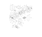 Frigidaire GCEH1642FS0 upper cabinet/drum heater diagram