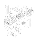 Upper cabinet/drum heater