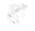Frigidaire FEZ831CFS0 upper cabinet/drum heater diagram