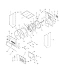 Upper cabinet/drum heater