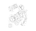 Frigidaire CTF140FS0 motor/tub diagram