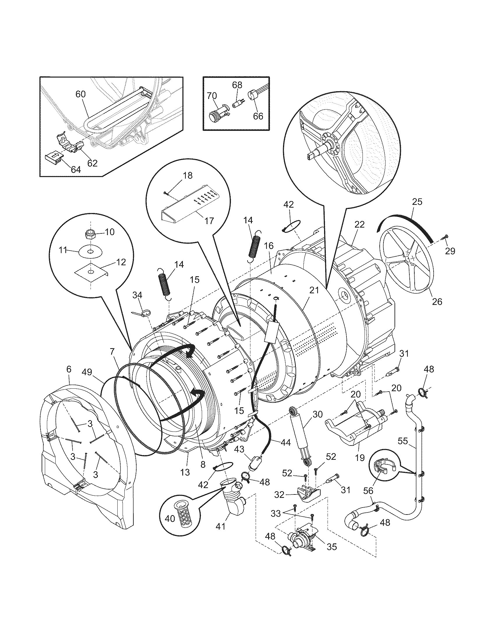 Motor/tub