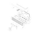 Crosley CDE2000FW0 controls/top panel diagram