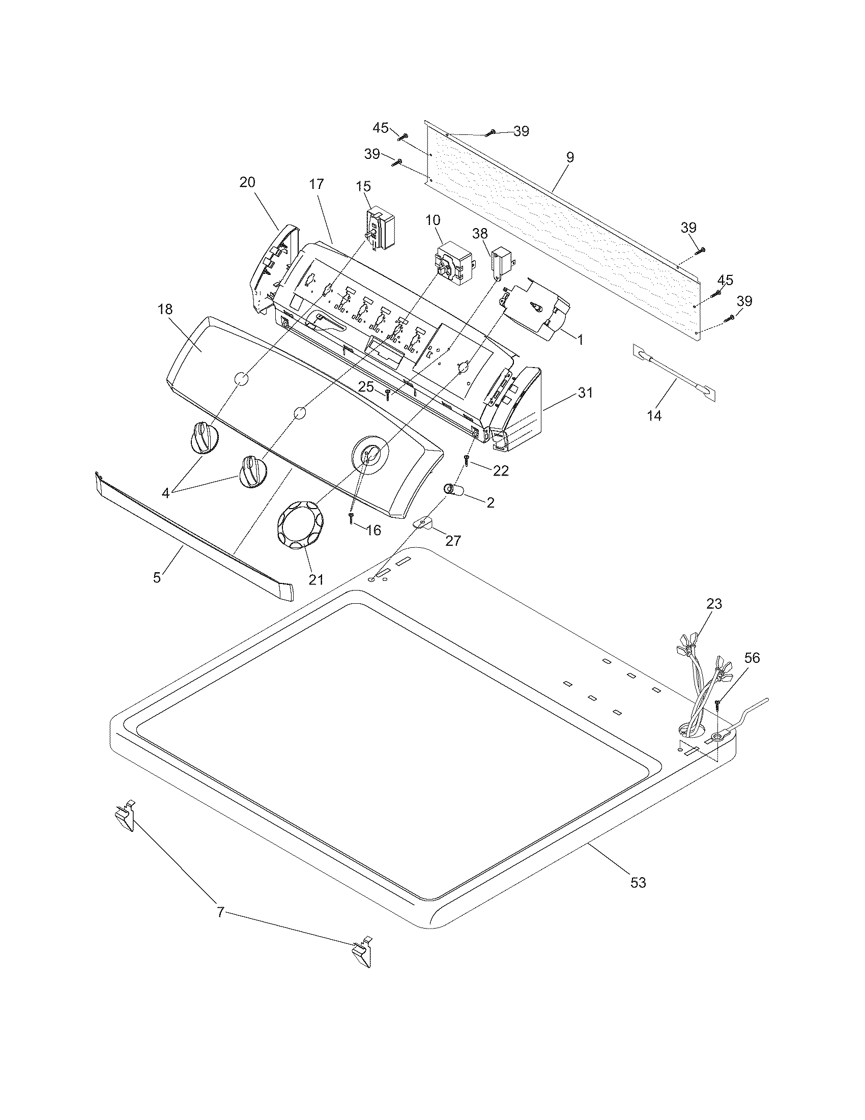Controls/top panel