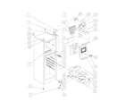 Frigidaire FRT104FW0 cabinet/controls diagram