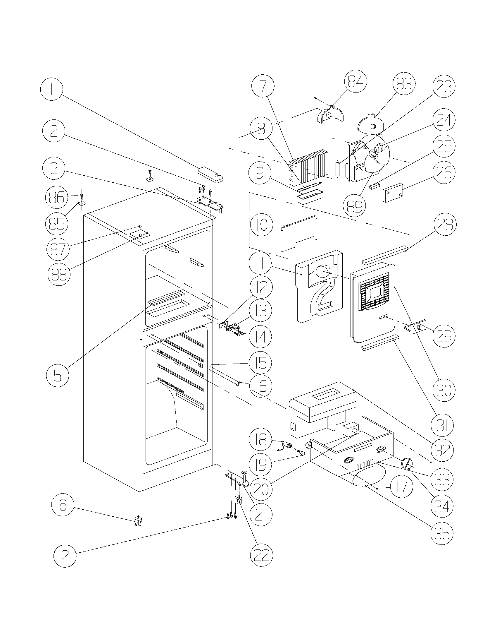 Cabinet/controls