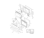 Frigidaire PLES399ECG door diagram