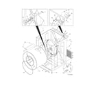 Frigidaire FEQB2152FE0 cabinet/drum diagram