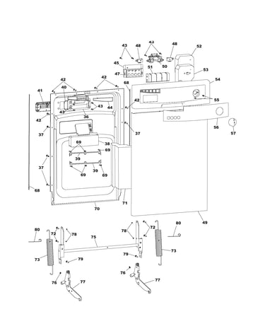 Control panel/door