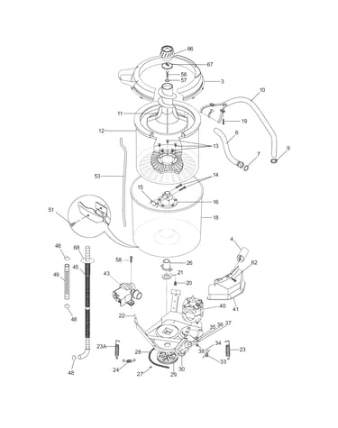 Motor/tub