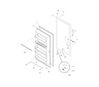 Frigidaire LFFU1765DW16 door diagram