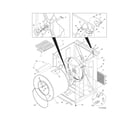 Frigidaire LEQ8000FE0 cabinet/drum diagram