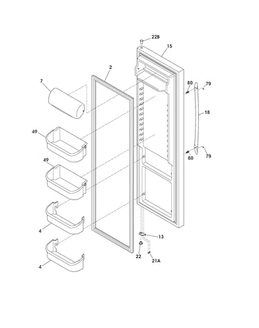 Refrigerator door