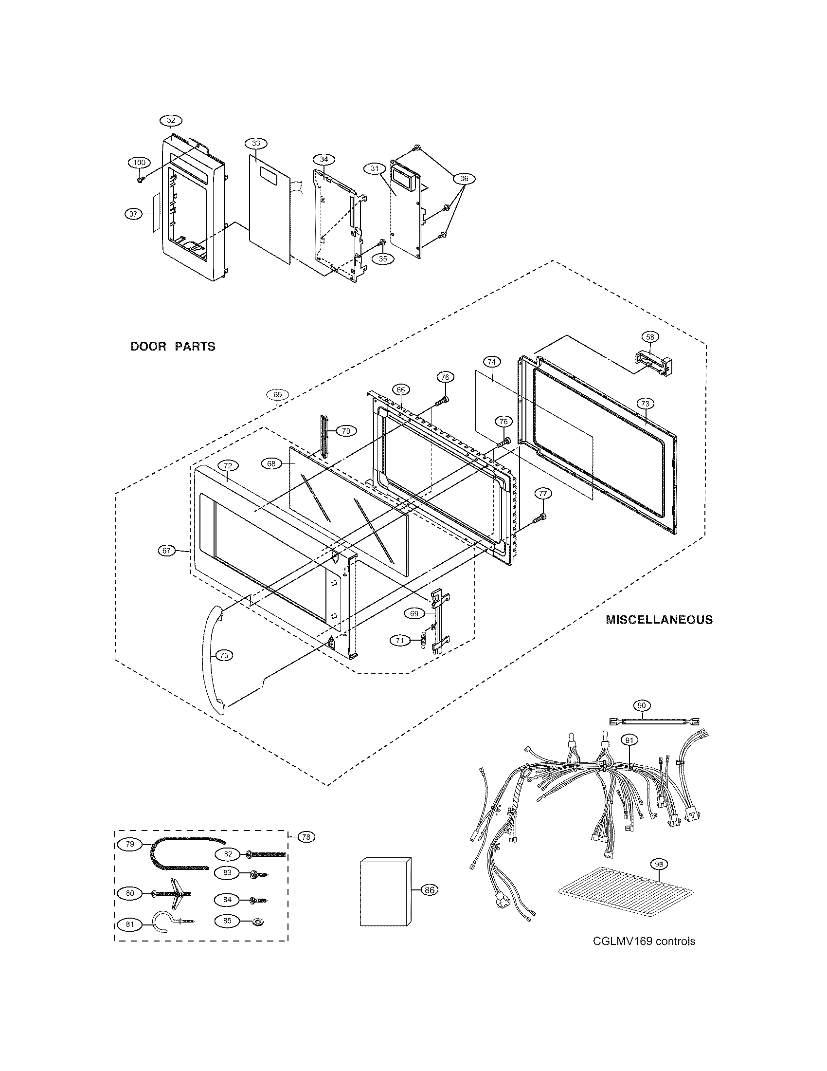 Control panel/door/misc
