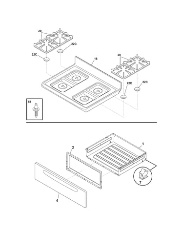 Top/drawer