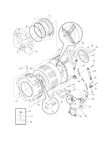 Motor/tub