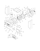 Upper cabinet/drum heater