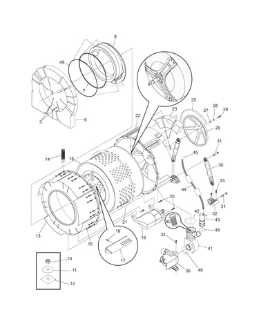 Motor/tub