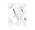 Frigidaire FEQ1442CES1 cabinet/drum diagram