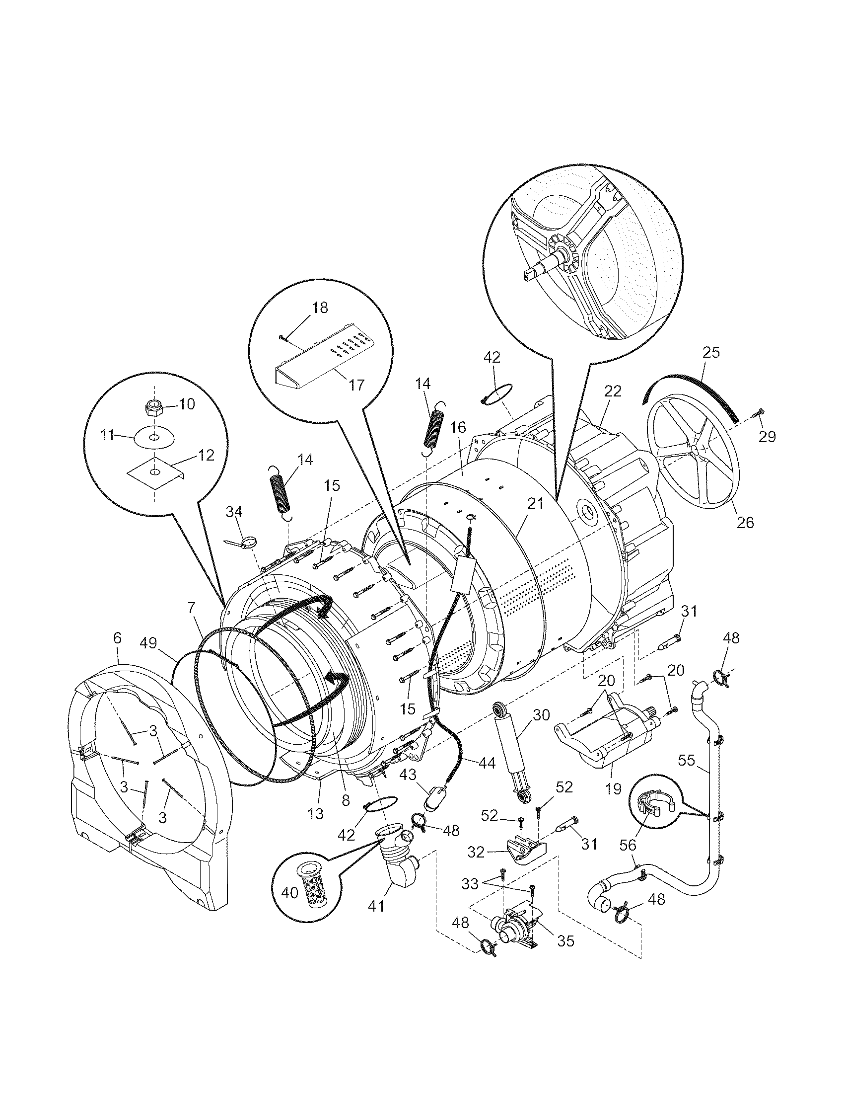 Motor/tub